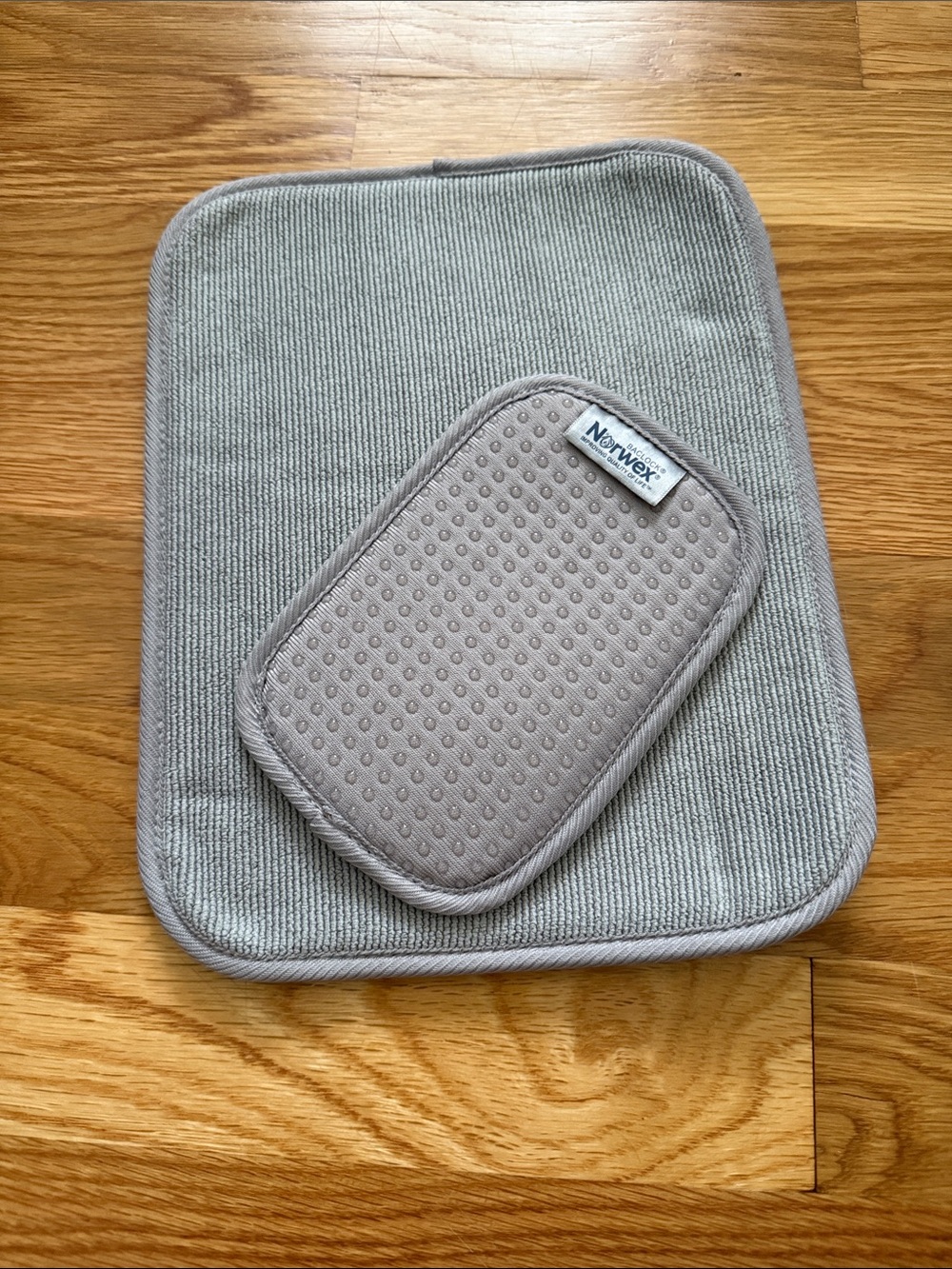 Norwex Gray Microfiber Sink Mats small and large